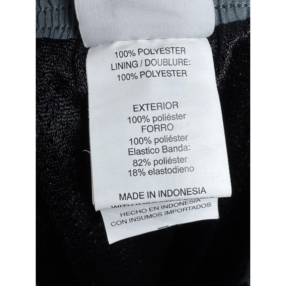 Nike XXL Black Gray Swim Trunks Board Shorts Drawstring‎ Pockets Lined
